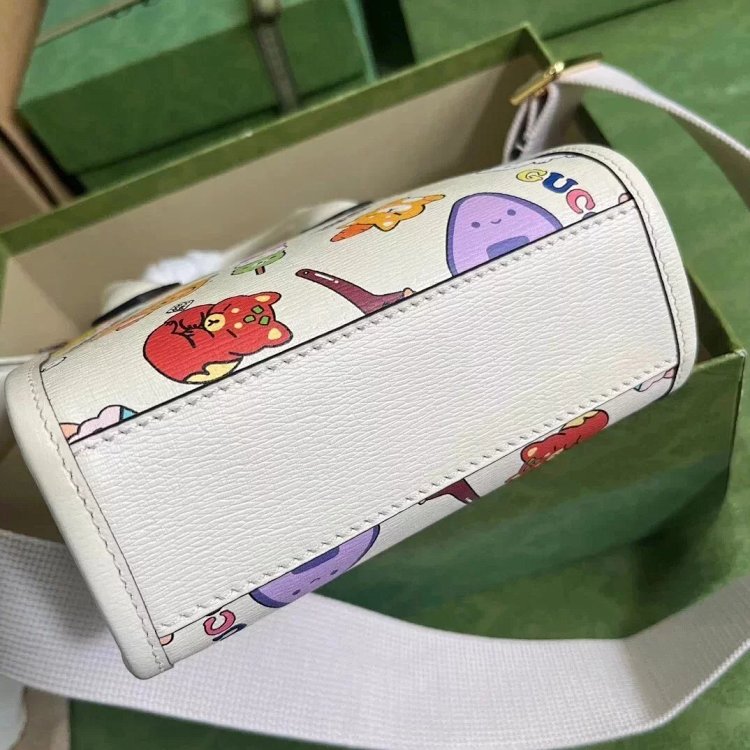 Gucci animal print mini tote bag music score bag crossbody bag shoulder bag unisex 699406 | Loongbuy