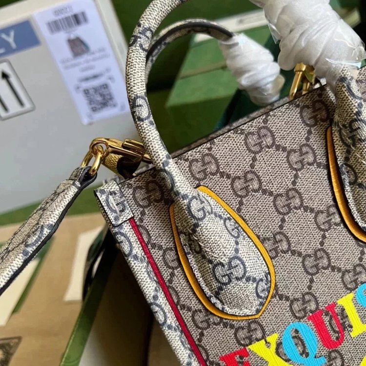 Gucci animal print mini tote bag music score bag crossbody bag shoulder bag unisex 699406 | Loongbuy