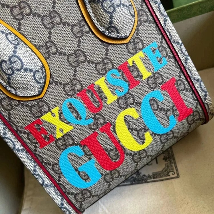 Gucci animal print mini tote bag music score bag crossbody bag shoulder bag unisex 699406 | Loongbuy