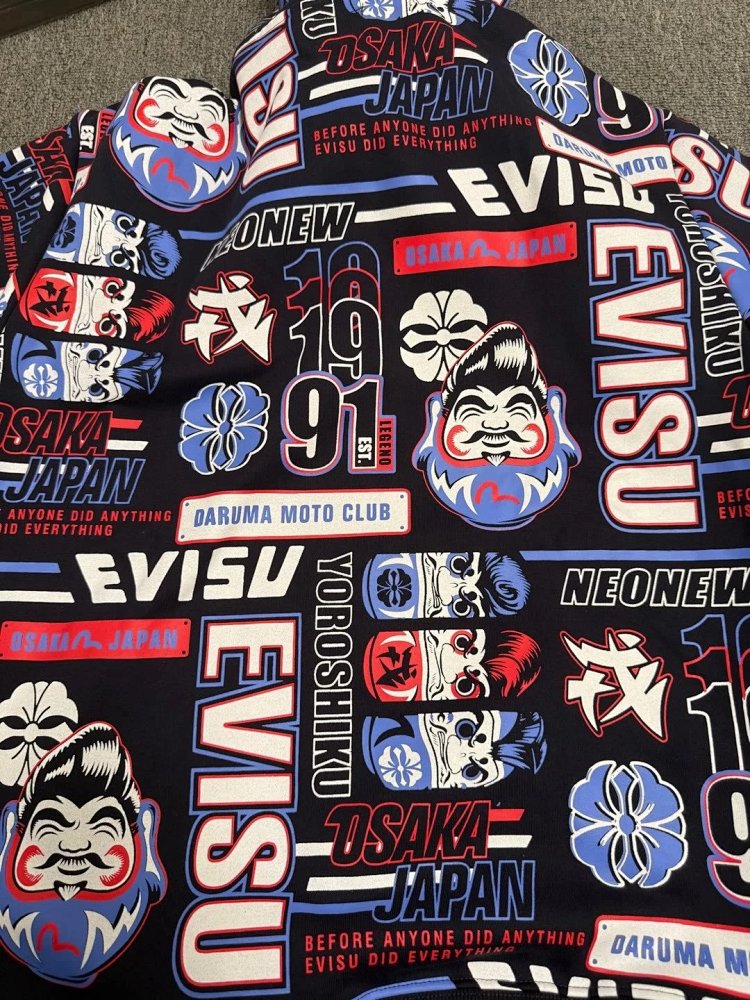 EVISU full print hoodie | Loongbuymall