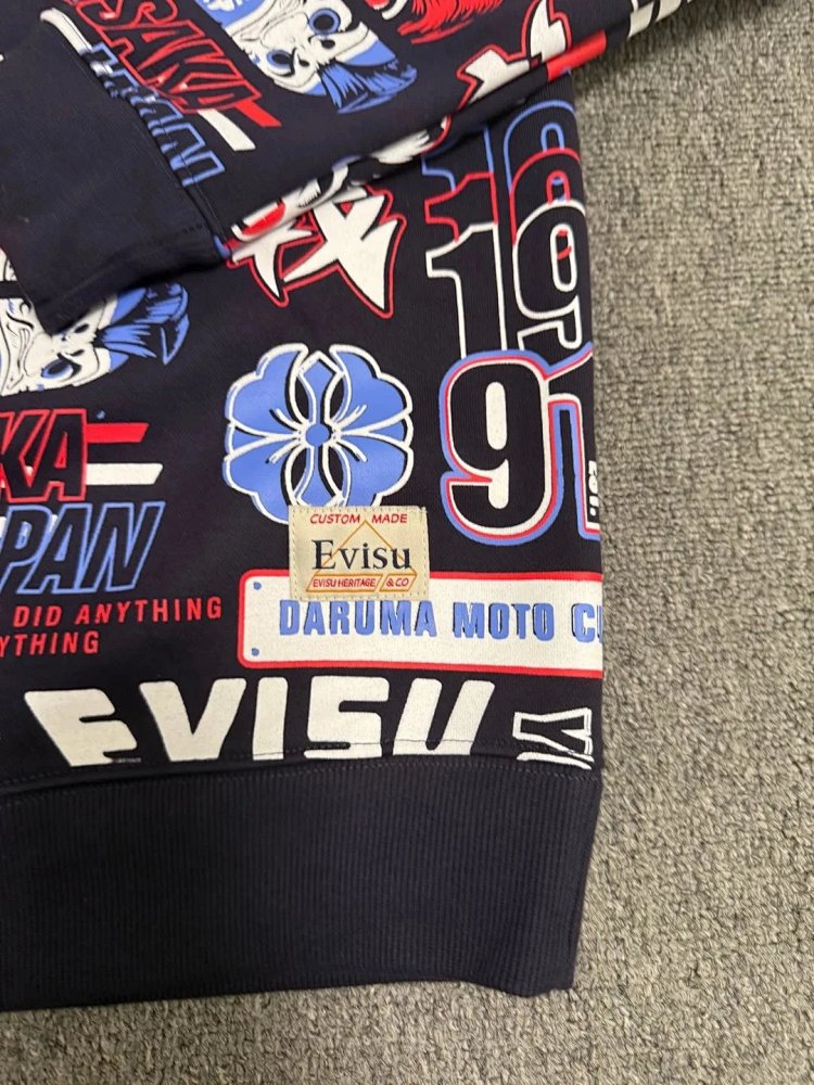 EVISU full print hoodie | Loongbuymall