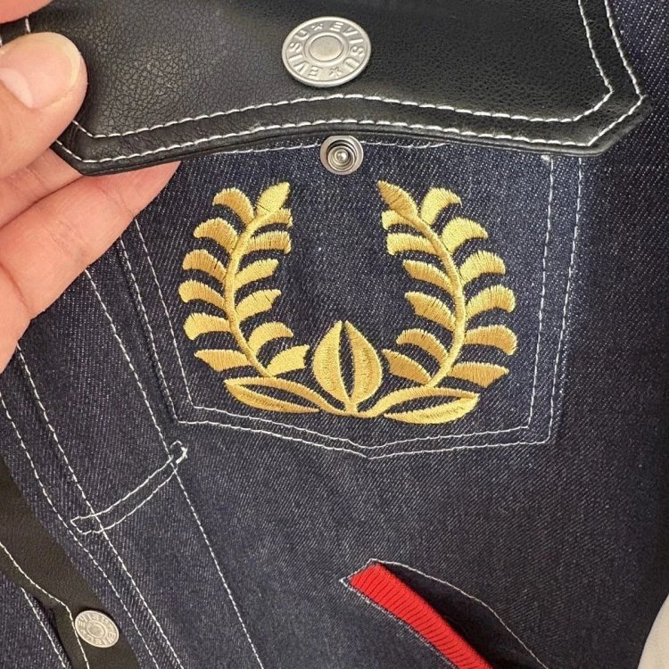 EVISU Heavy Industry Embroidered Cowboy Coat | Loongbuymall