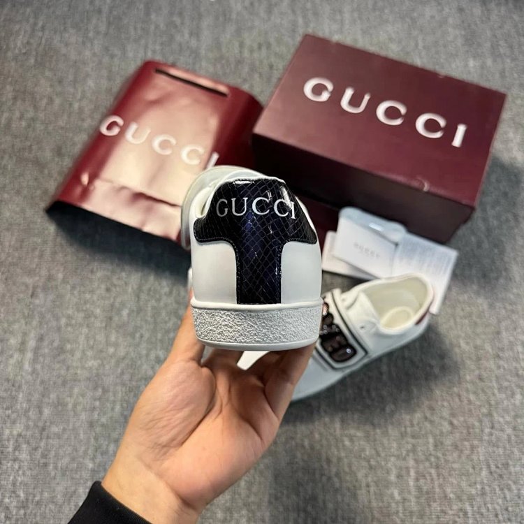 Gucci Bright Diamond Love Patch Casual Shoes Board Shoes | Loongbuymall