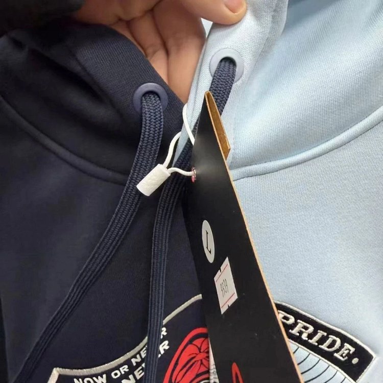 EVISU black and blue dual tone hoodie | Loongbuymall