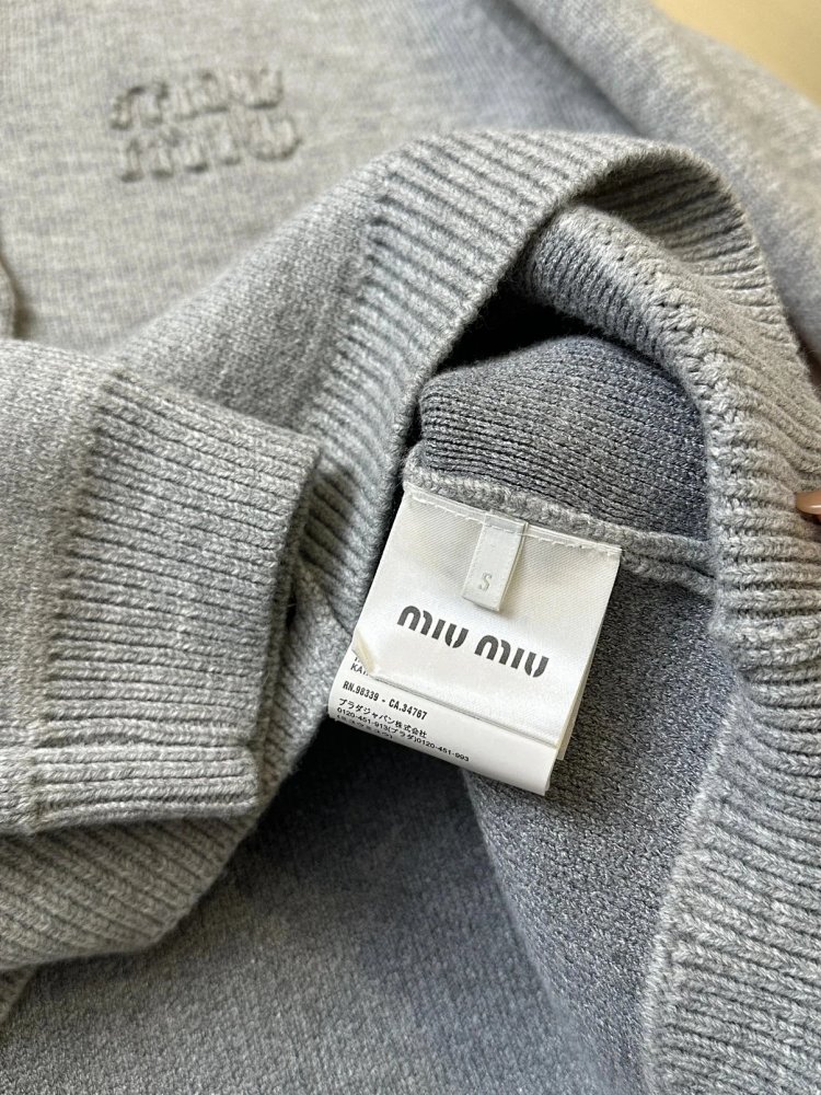 Miumiu Knitted Cardigan Trendy Sweater | Loongbuymall