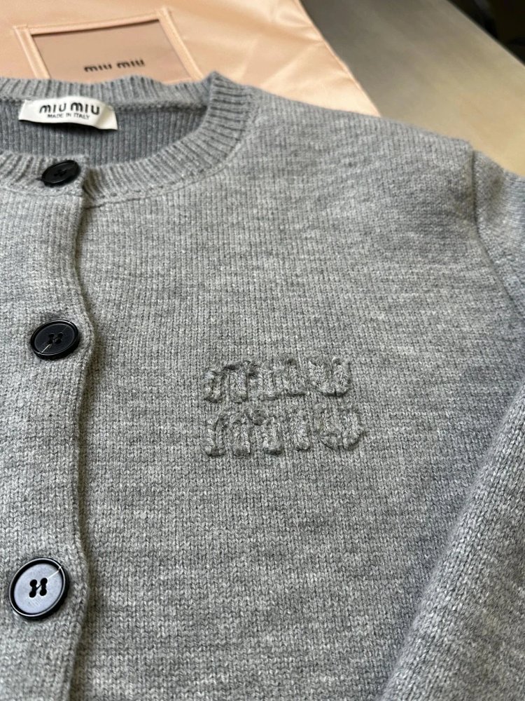 Miumiu Knitted Cardigan Trendy Sweater | Loongbuymall