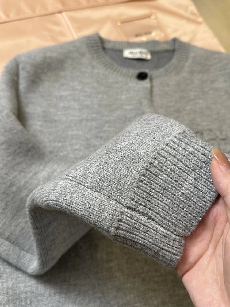 Miumiu Knitted Cardigan Trendy Sweater | Loongbuymall