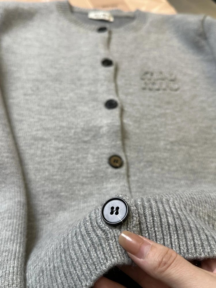 Miumiu Knitted Cardigan Trendy Sweater | Loongbuymall