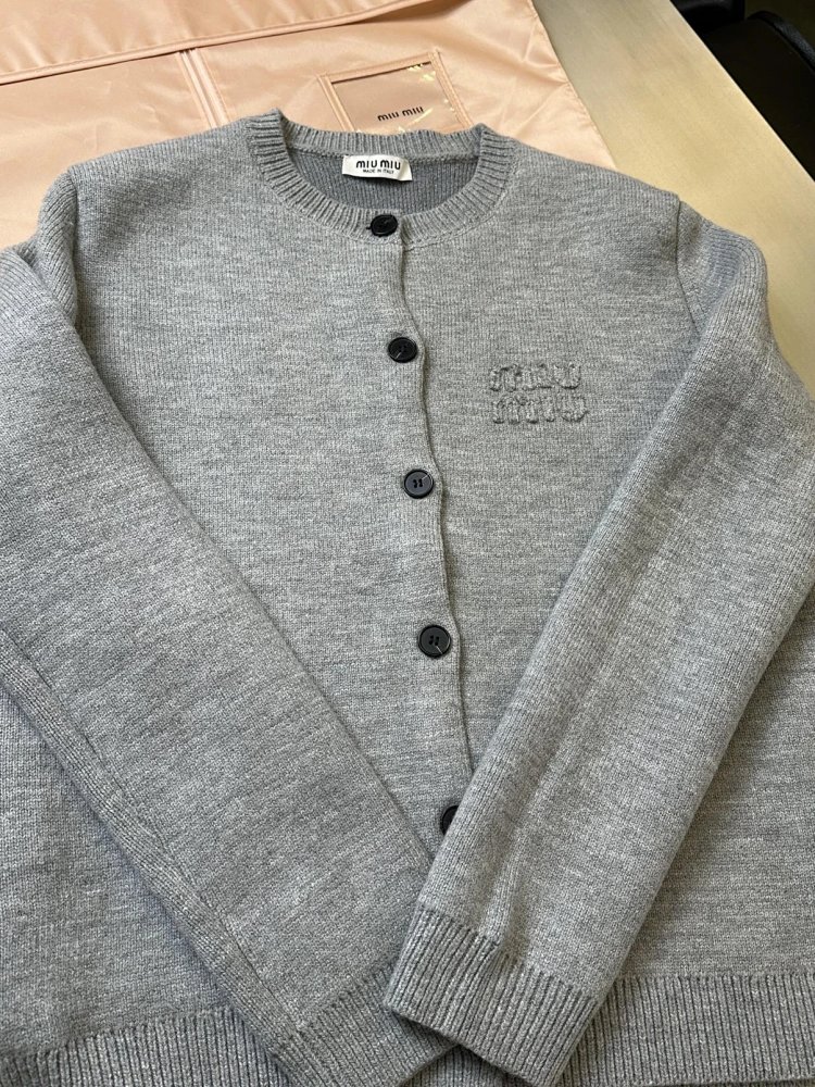 Miumiu Knitted Cardigan Trendy Sweater | Loongbuymall