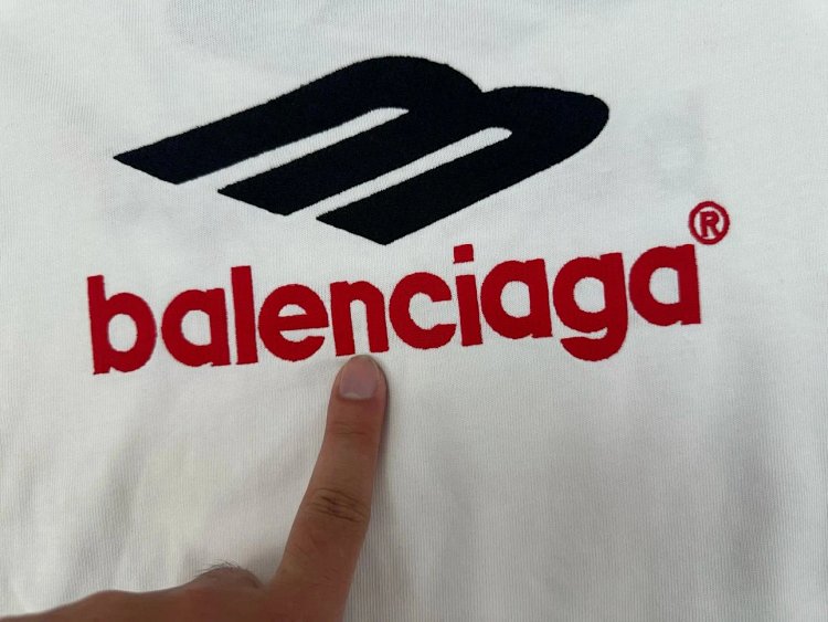 Balenciaga  Embroidered Printed T-shirt | Loongbuymall