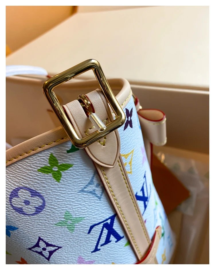 Louis Vuitton white tri colored CarryAll handbag | Loongbuymall