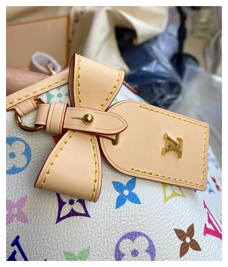 Louis Vuitton white tri colored CarryAll handbag | Loongbuymall