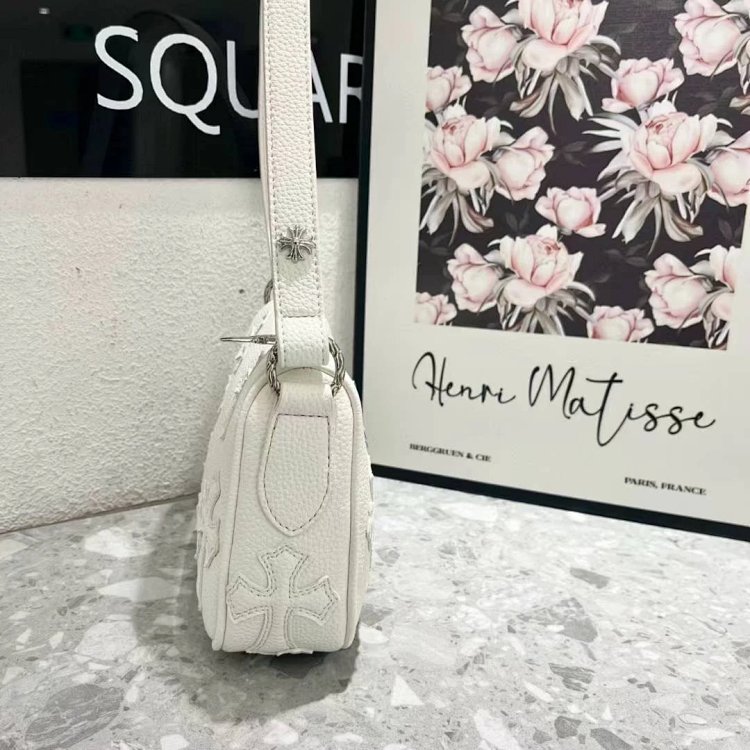 Chrome Hearts  Retro high-end lychee patterned shoulder bag | Loongbuymall