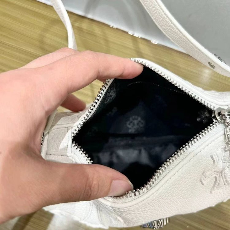 Chrome Hearts  Retro high-end lychee patterned shoulder bag | Loongbuymall