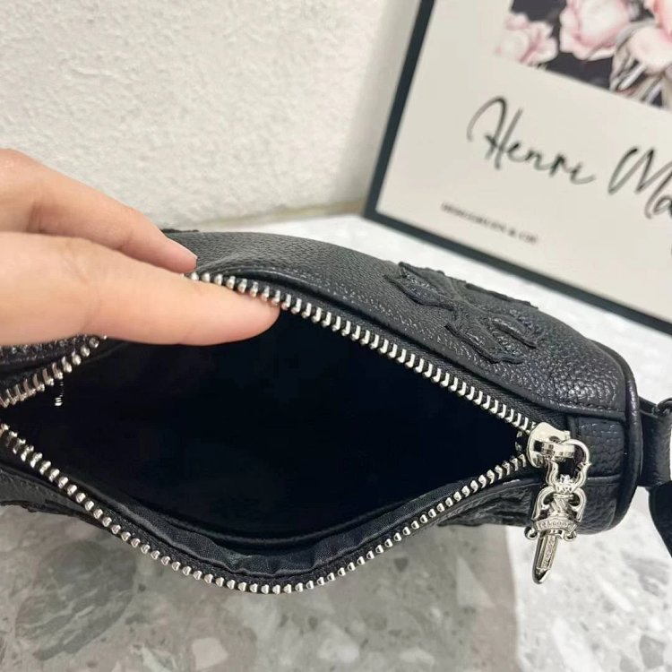 Chrome Hearts  Retro high-end lychee patterned shoulder bag | Loongbuymall