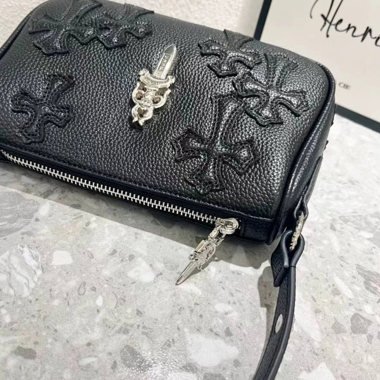 Chrome Hearts  Retro high-end lychee patterned shoulder bag | Loongbuymall