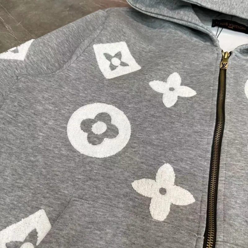 Louis Vuitton hooded zipper sweatshirt | Loongbuymall