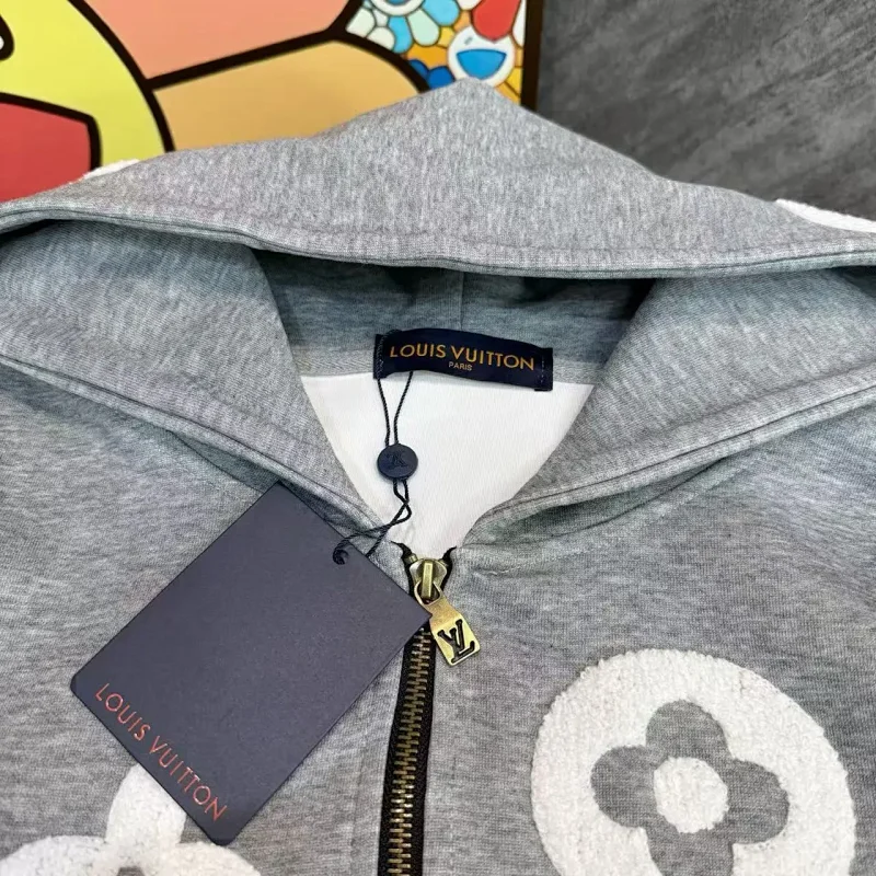 Louis Vuitton hooded zipper sweatshirt | Loongbuymall