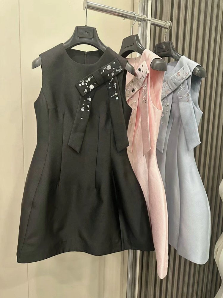skitr Private high-end customized summer new product, girlish style with diamond studded bow and sle