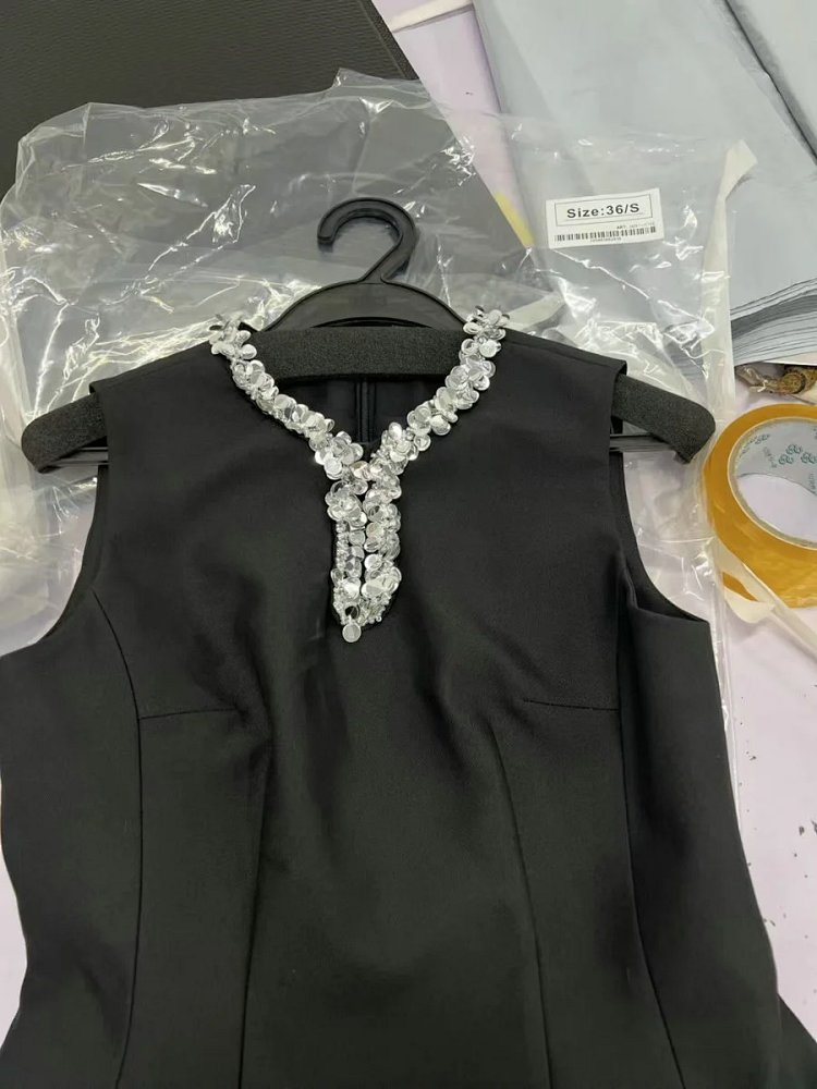 Temperament  skirt   socialite solid color sleeveless waist cinching slimming dress | Loongbuymall