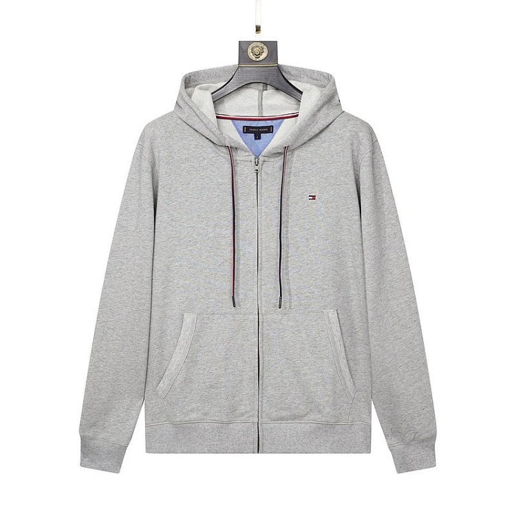 TommySweatshirt men's hooded cardigan Tommy men's sweatshirt casual hooded sweatshirt