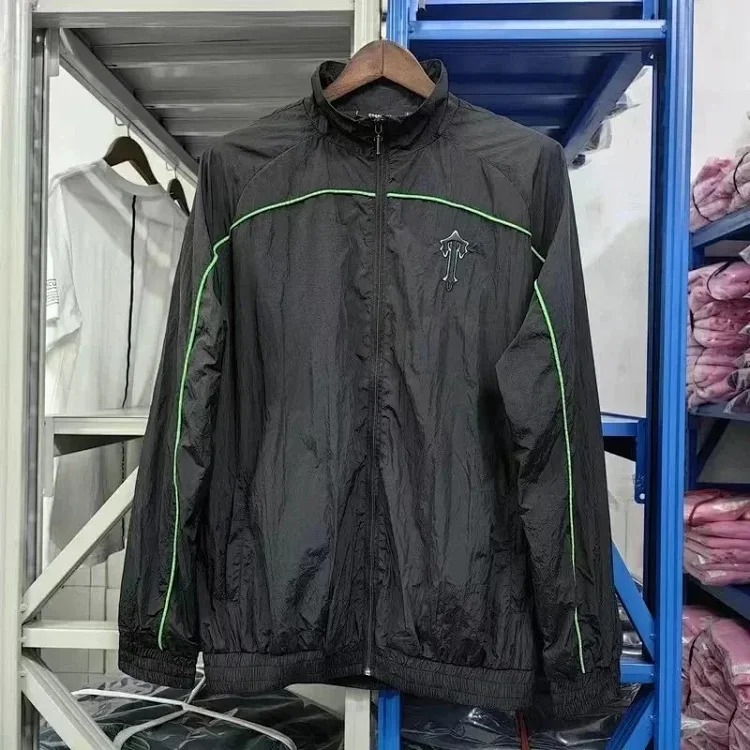 Jacket suit embroidered letter zipper windbreaker