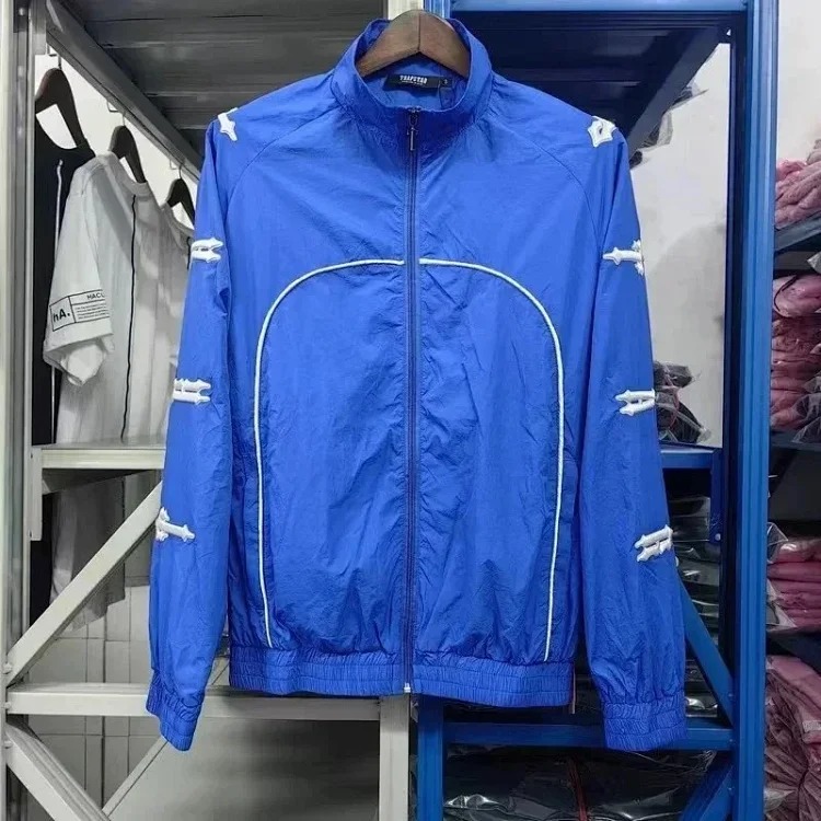 Jacket suit embroidered letter zipper windbreaker