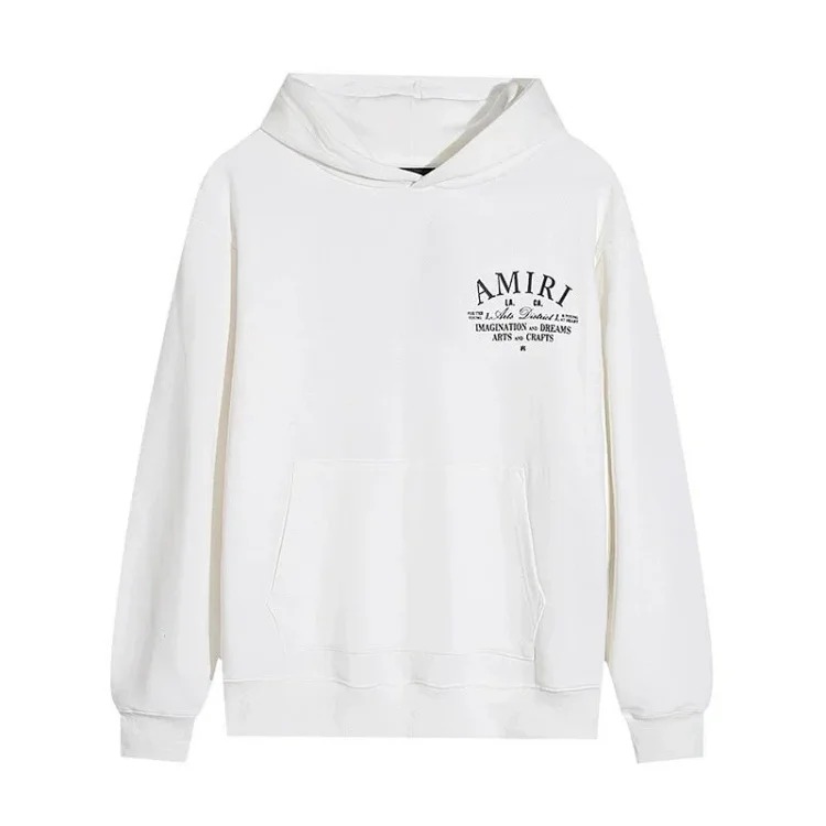 AM sweatshirt IRI cracked letter logo splashed ink and paint graffiti hoodie couple jacket sweatshirt for men and women