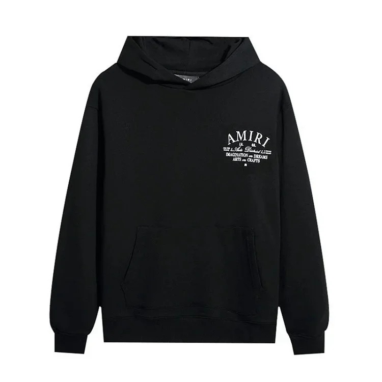AM sweatshirt IRI cracked letter logo splashed ink and paint graffiti hoodie couple jacket sweatshirt for men and women