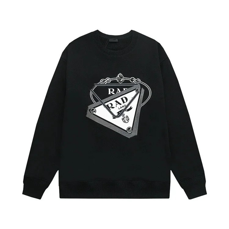 Correct version.Pulajia 24 series triangle label autumn and winter new Pujia high men's and women's long-sleeved T-shirts and sweatshirts