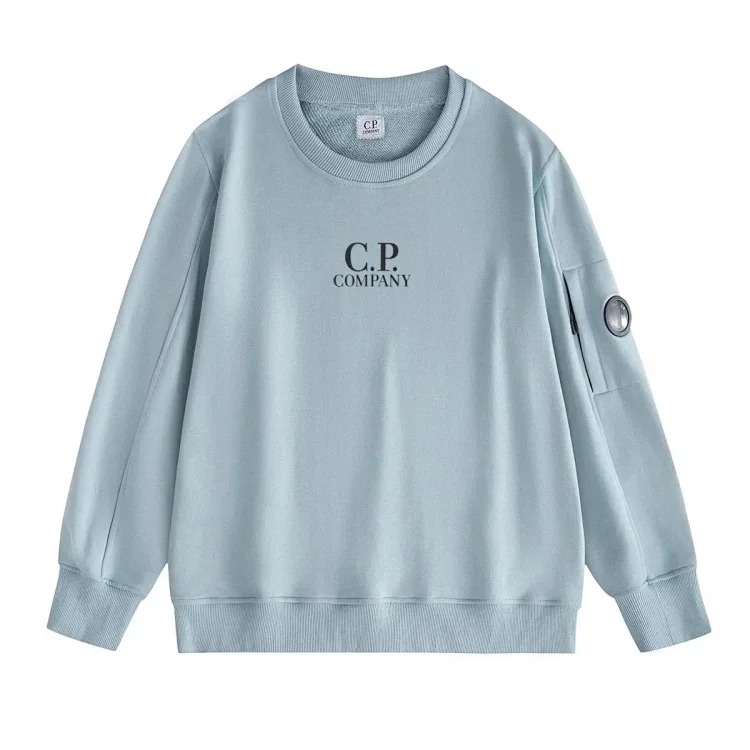 Casual loose round neck lens pullover sweatshirt