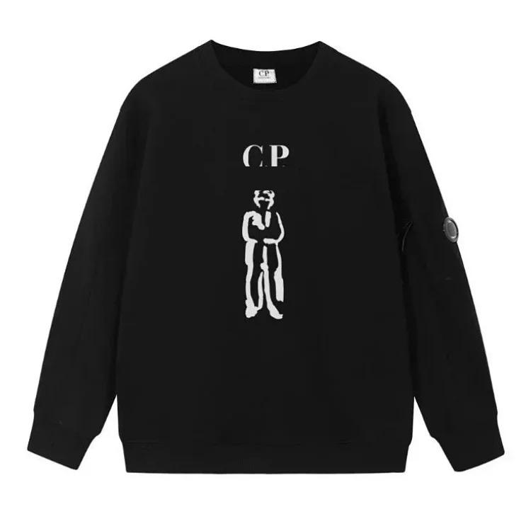 Casual loose round neck lens pullover sweatshirt