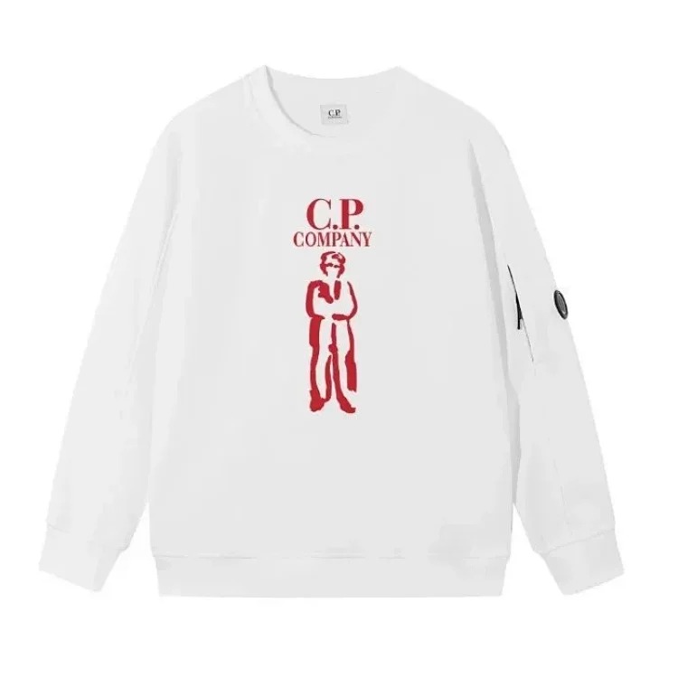 Casual loose round neck lens pullover sweatshirt