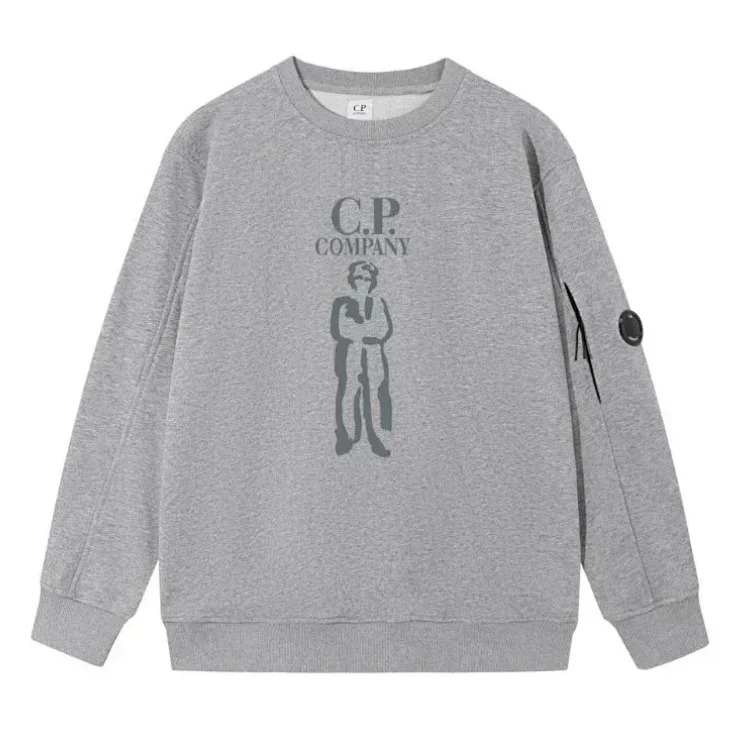 Casual loose round neck lens pullover sweatshirt
