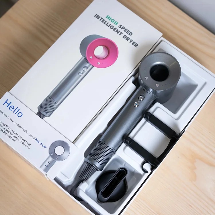Brushless motor hollow hair dryer