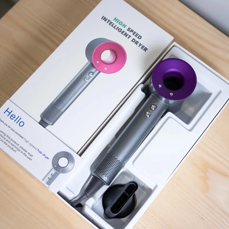 Brushless motor hollow hair dryer
