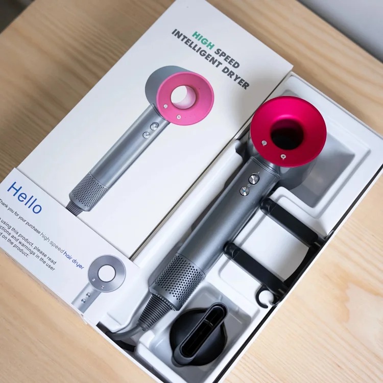 Brushless motor hollow hair dryer