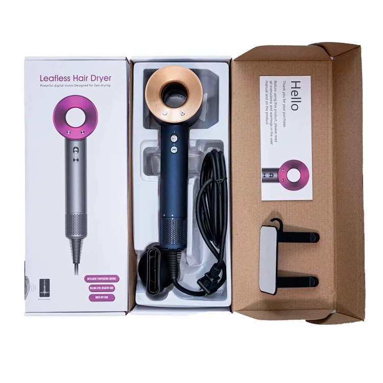 Brushless motor hollow hair dryer