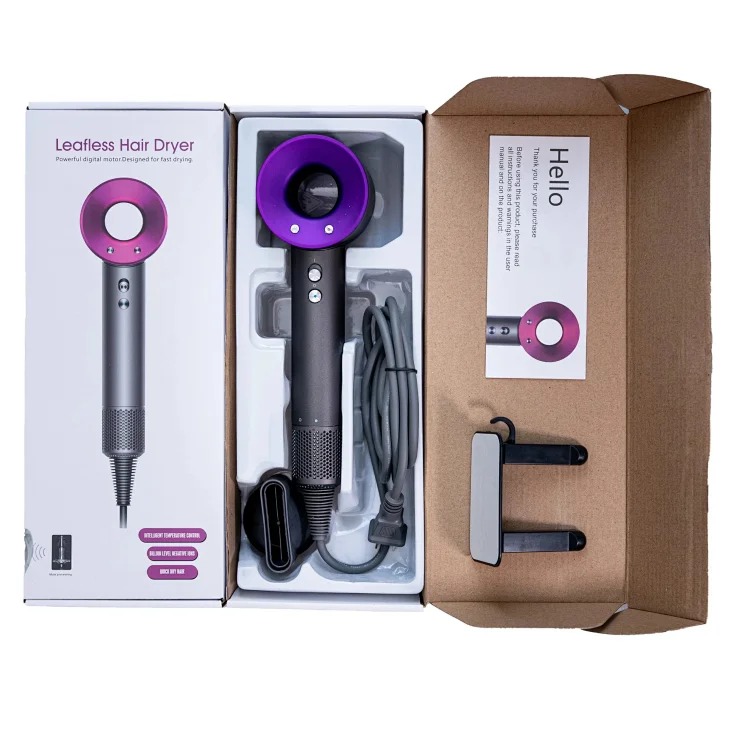 Brushless motor hollow hair dryer