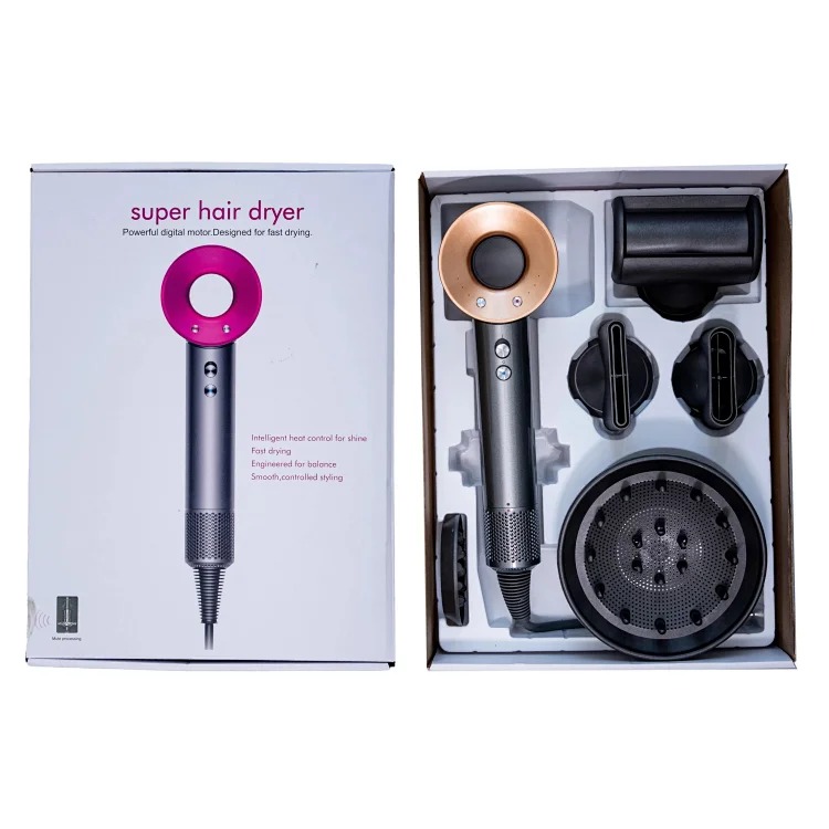 Brushless motor hollow hair dryer