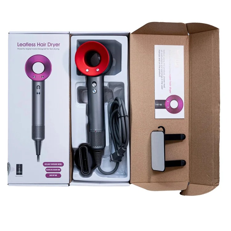 Brushless motor hollow hair dryer