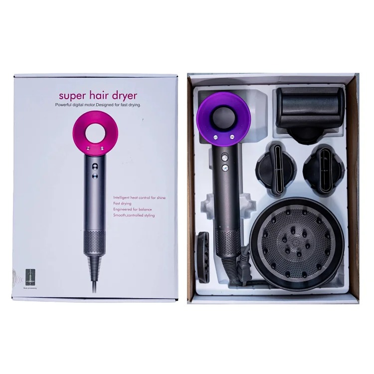 Brushless motor hollow hair dryer
