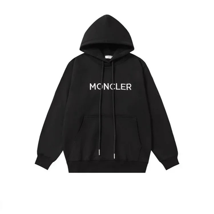 Autumn and winter new European and American original M Mengjia LOGO men's and women's round neck fashionable velvet thickened Chinese cotton long-sleeved sweatshirt