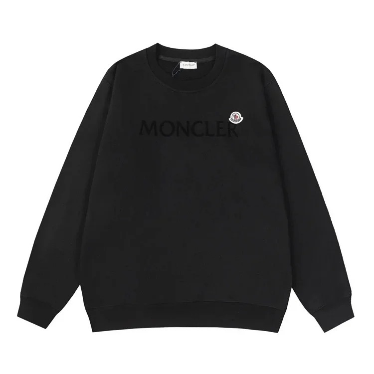 Autumn and winter new European and American original M Mengjia LOGO men's and women's round neck fashionable velvet thickened Chinese cotton long-sleeved sweatshirt
