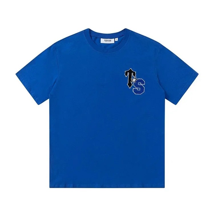 T a p rainbow letter gradient towel embroidered short-sleeved T-shirt