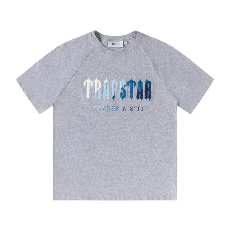 T a p rainbow letter gradient towel embroidered short-sleeved T-shirt