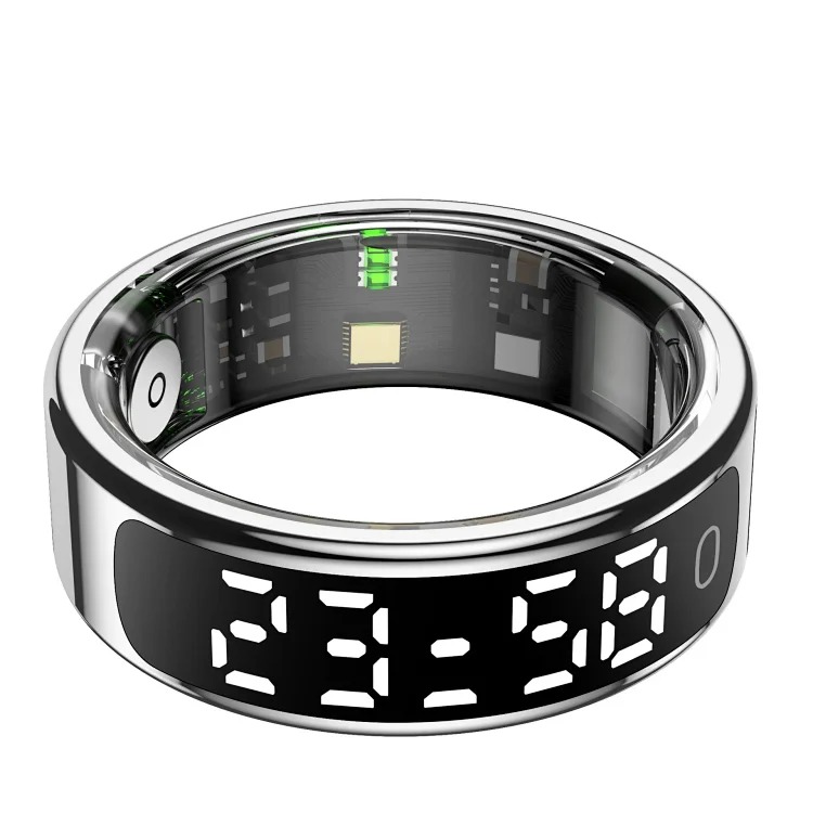 Cross-border new R13 smart ring with display, heart rate, blood oxygen, sleep, exercise, pedometer, waterproof, Bluetooth camera