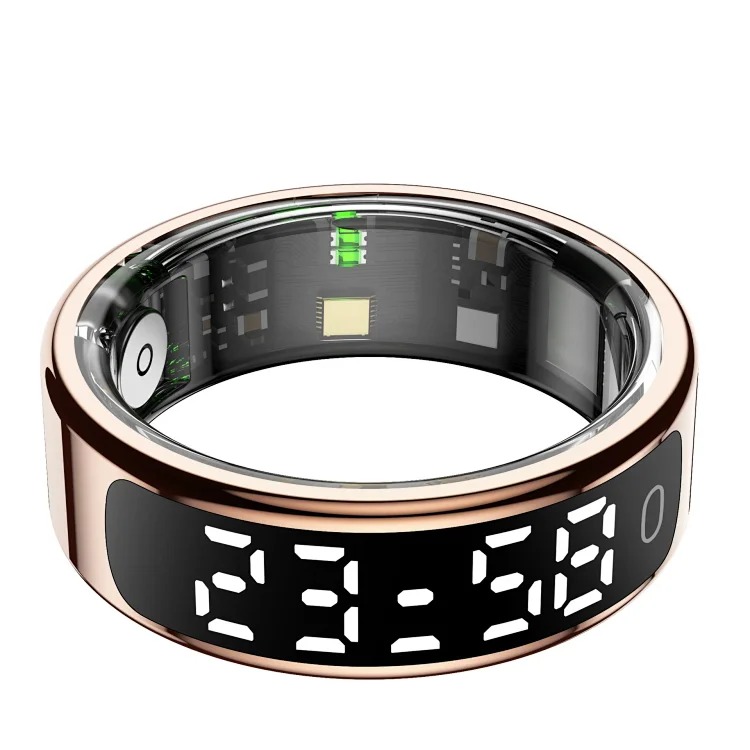 Cross-border new R13 smart ring with display, heart rate, blood oxygen, sleep, exercise, pedometer, waterproof, Bluetooth camera