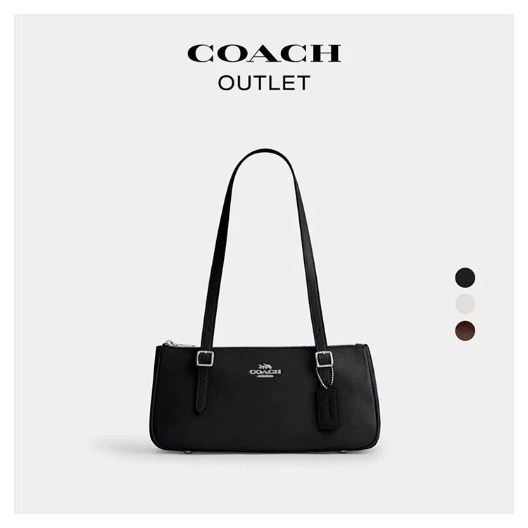 Coach Classic Baguette Bag with Shiny Leather Design for Underarm Bag