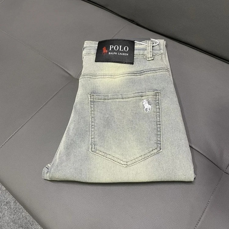 Ralph Lauren jeans embroidered casual pants straight slim fit trousers Pony Paul POLO business versatile men's long trousers